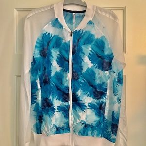 NWOT Fabletics Floral Athletic Windbreaker, M